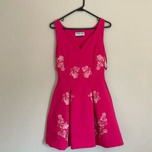 Pink couture dress from chiara boni retailed for 1200.00